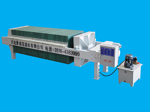 Hydraulic pressure filter press